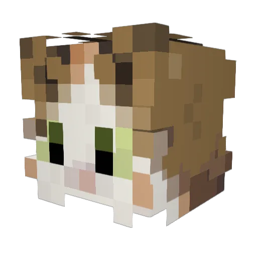 Its_Meowlz Minecraft avatar head, 3D render