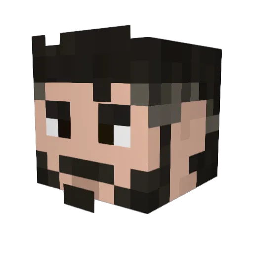 Its_Mystix Minecraft avatar head, 3D render