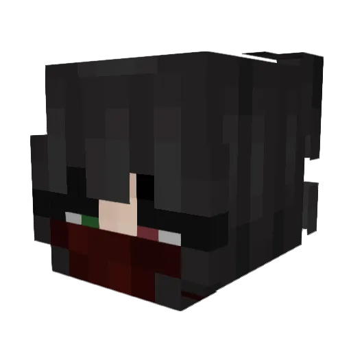 Its_Neck Minecraft avatar head, 3D render