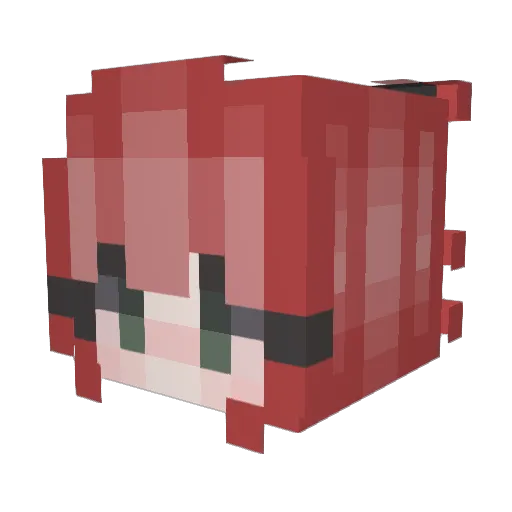 Its_Nem Minecraft avatar head, 3D render