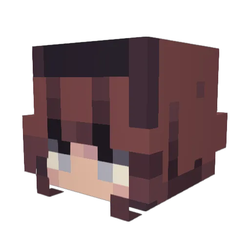 Its_Nyxx_ Minecraft avatar head, 3D render