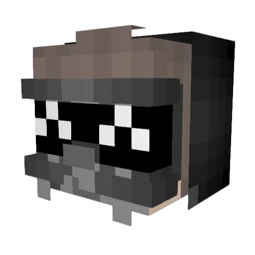Its_Pearce Minecraft avatar head, 3D render