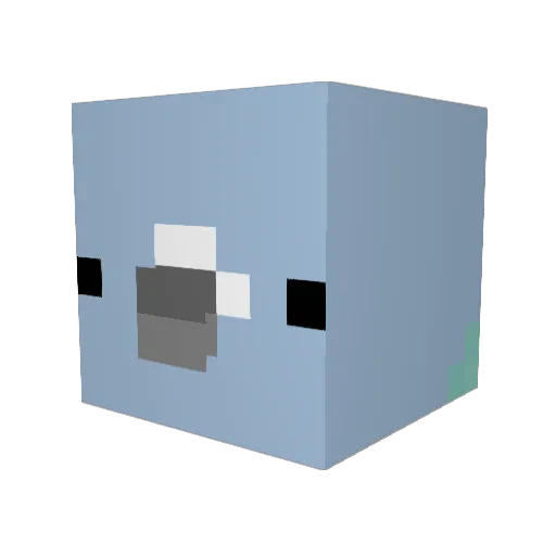 Its_Pidgeon Minecraft avatar head, 3D render