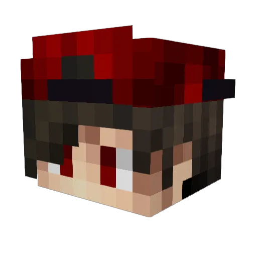 Its_Raymin Minecraft avatar head, 3D render
