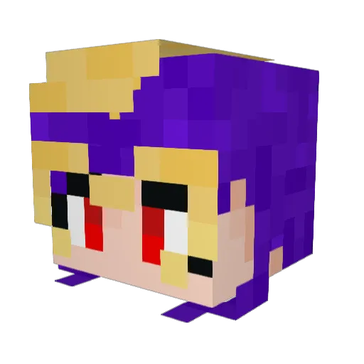 Its_Rev Minecraft avatar head, 3D render