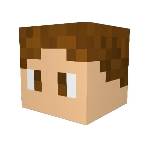 Its_Rexxus Minecraft avatar head, 3D render