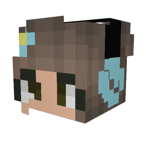 Its_Sadie7 Minecraft avatar head, 3D render