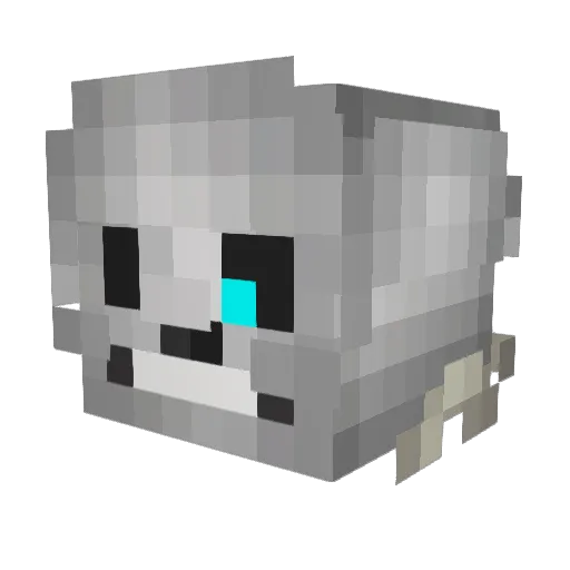 Its_Sans Minecraft avatar head, 3D render