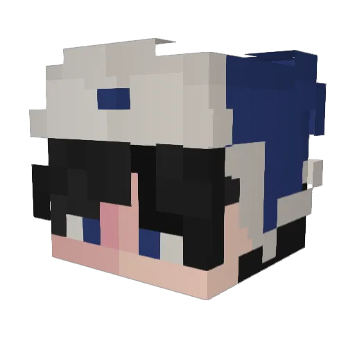 Its_Sharki Minecraft avatar head, 3D render