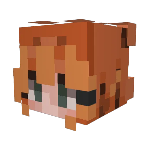 Its_Sli Minecraft avatar head, 3D render