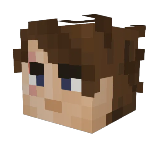 Its_Stubbs Minecraft avatar head, 3D render