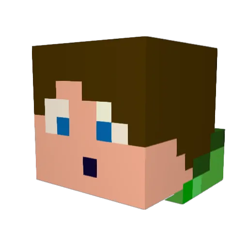 Its_Swanna Minecraft avatar head, 3D render