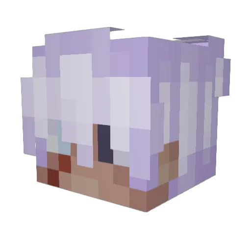 Its_The_Ashe12 Minecraft avatar head, 3D render