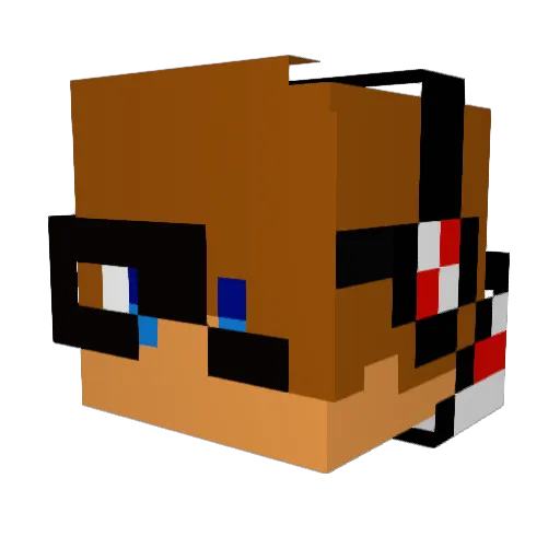 Its_Tiilex Minecraft avatar head, 3D render