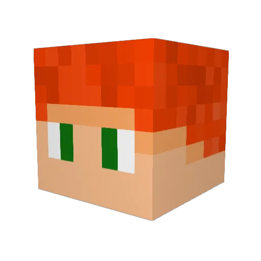 Its_Topaz Minecraft avatar head, 3D render