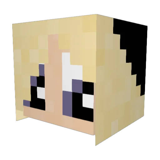 Its_TriStar Minecraft avatar head, 3D render