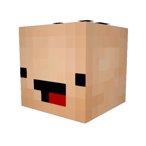Its_Venti_ Minecraft avatar head, 3D render