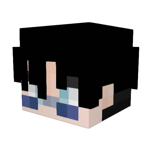Its_X1an Minecraft avatar head, 3D render