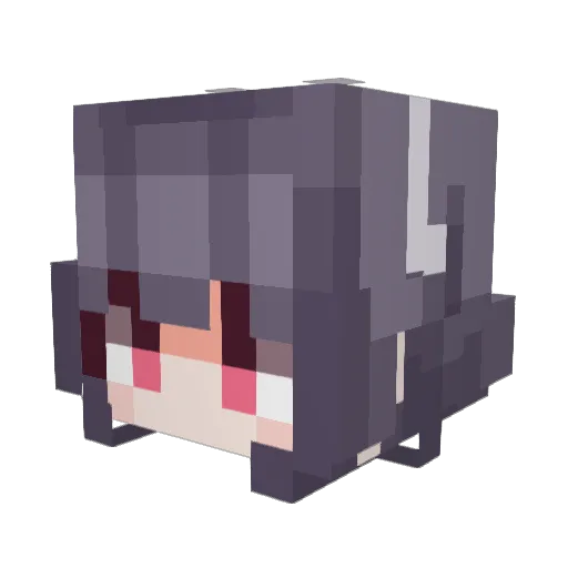 Its_Xatu Minecraft avatar head, 3D render