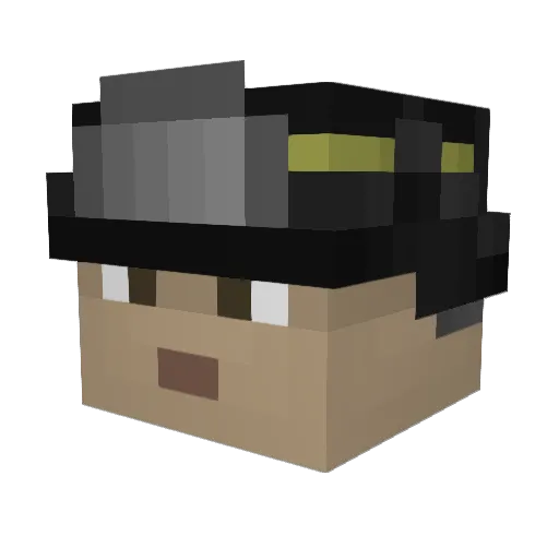 Its_Xon Minecraft avatar head, 3D render
