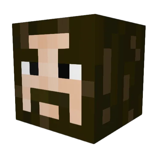 Its_Zero_ Minecraft avatar head, 3D render