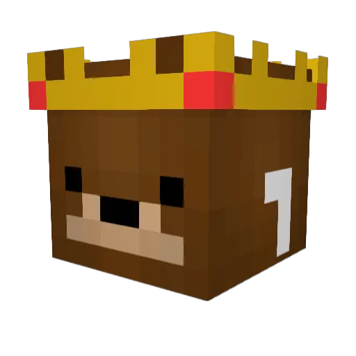 Its_Znz1324 Minecraft avatar head, 3D render