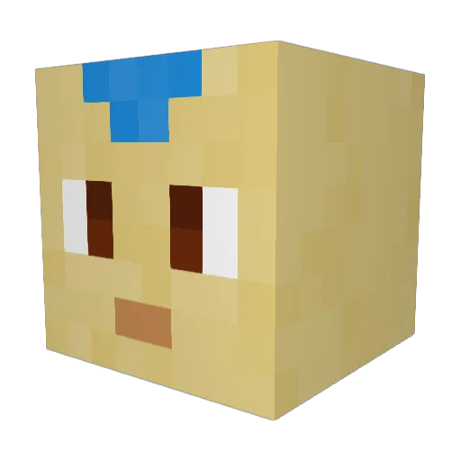 Its__Simple Minecraft avatar head, 3D render