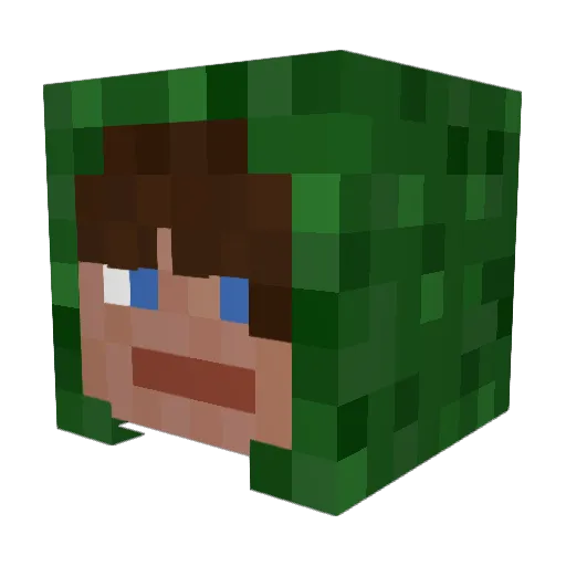 Its_a_Tosti Minecraft avatar head, 3D render