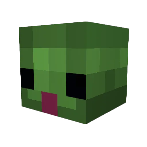 Its_wakee Minecraft avatar head, 3D render