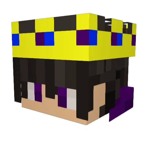 Its_xdSin Minecraft avatar head, 3D render