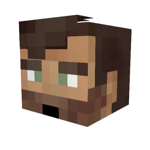 Itsaboks Minecraft avatar head, 3D render