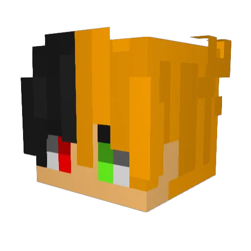 Itsaiden_boi Minecraft avatar head, 3D render