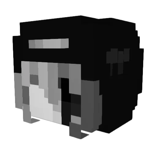 Itsbear11 Minecraft avatar head, 3D render