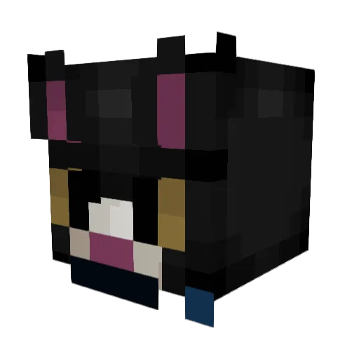 Itscatman Minecraft avatar head, 3D render