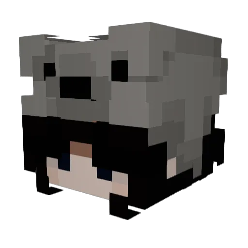 Itsclover01 Minecraft avatar head, 3D render