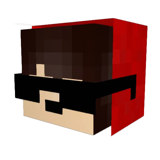 ItsdasHuhn Minecraft avatar head, 3D render