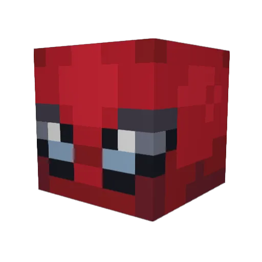 Itsfree12 Minecraft avatar head, 3D render