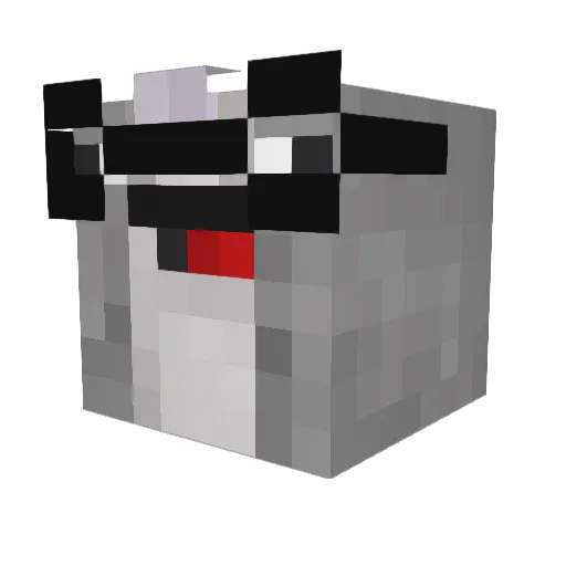 Itsjakobb Minecraft avatar head, 3D render