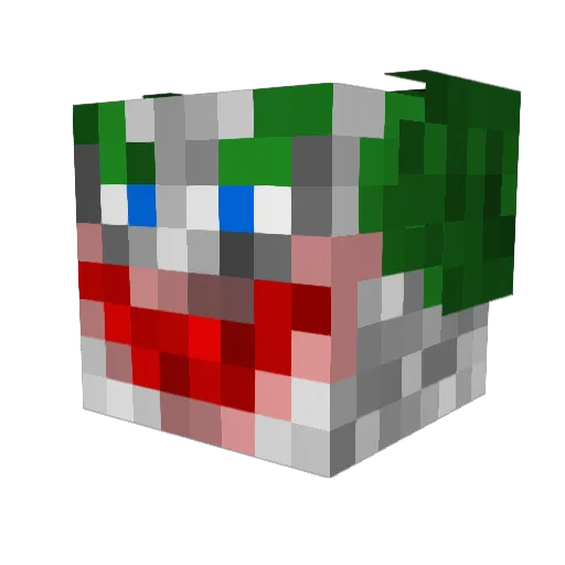 Itsjoels5527 Minecraft avatar head, 3D render