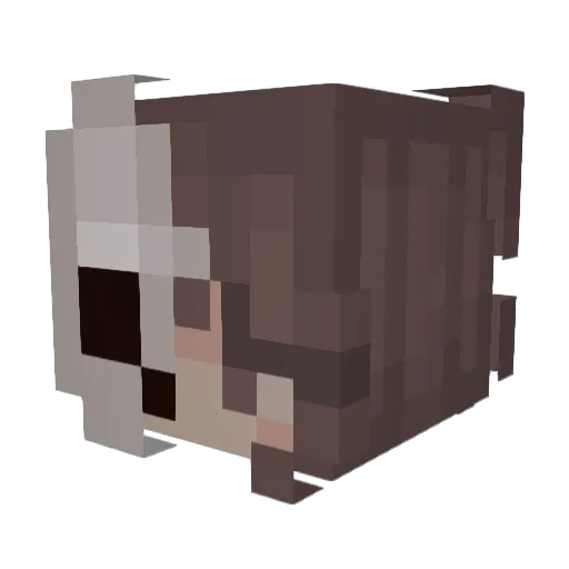 ItsjustTessa Minecraft avatar head, 3D render
