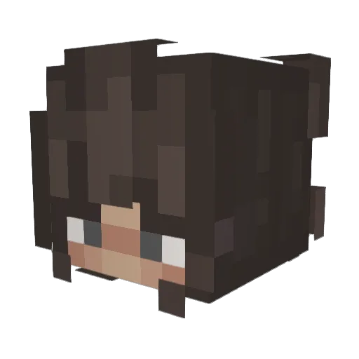 Itskylie8 Minecraft avatar head, 3D render