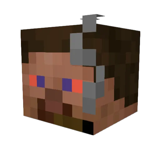 Itslixy Minecraft avatar head, 3D render