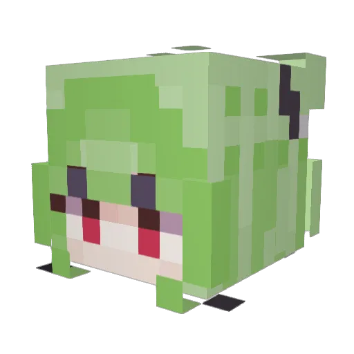 Itslookatroll Minecraft avatar head, 3D render
