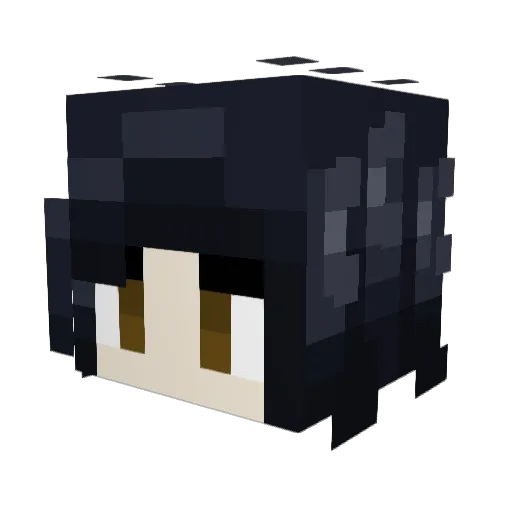 Itsmadgoat Minecraft avatar head, 3D render