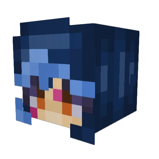 Itsmarkyee Minecraft avatar head, 3D render