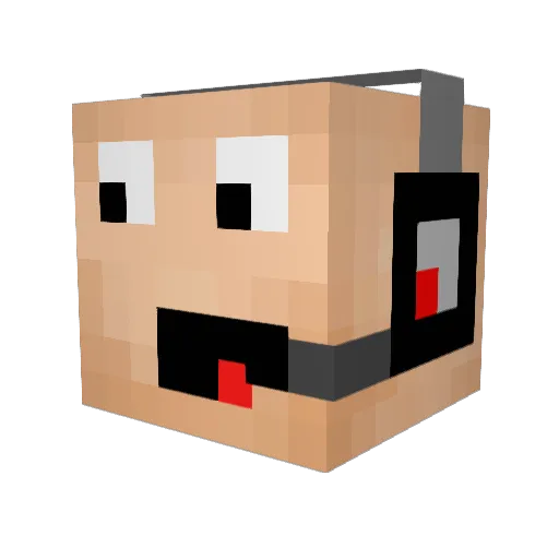 ItsmeAnnie Minecraft avatar head, 3D render