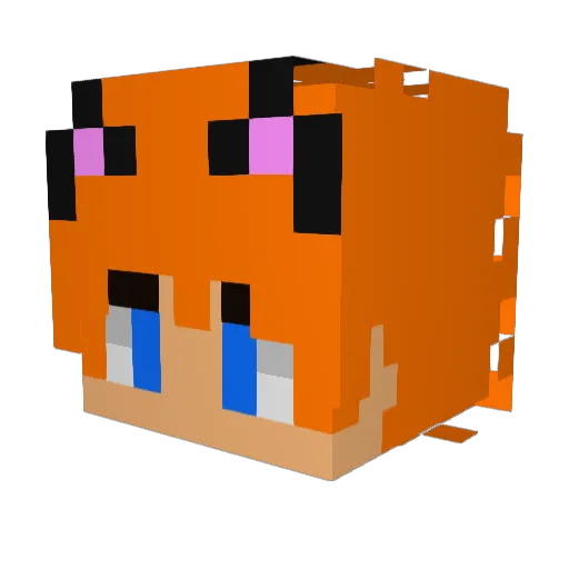 ItsmeDeco Minecraft avatar head, 3D render
