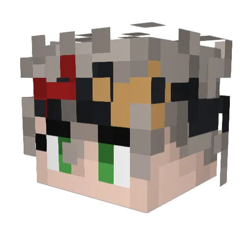 ItsmeROG Minecraft avatar head, 3D render