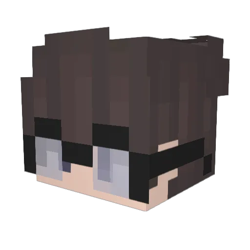 ItsmeRyo Minecraft avatar head, 3D render
