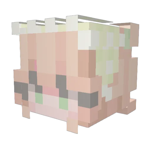 Itsmemayawake Minecraft avatar head, 3D render